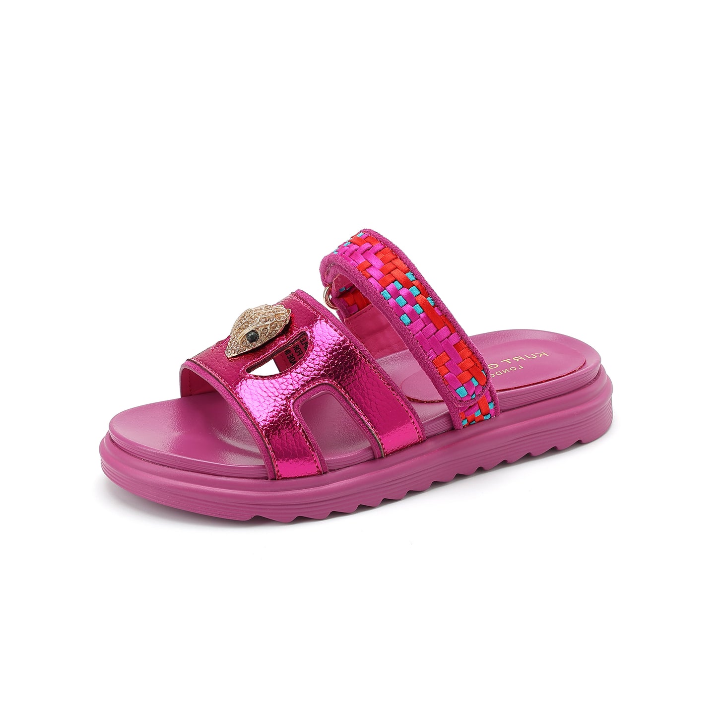 Kensington Cutout Mule Sandal - Big Kid Purple Red