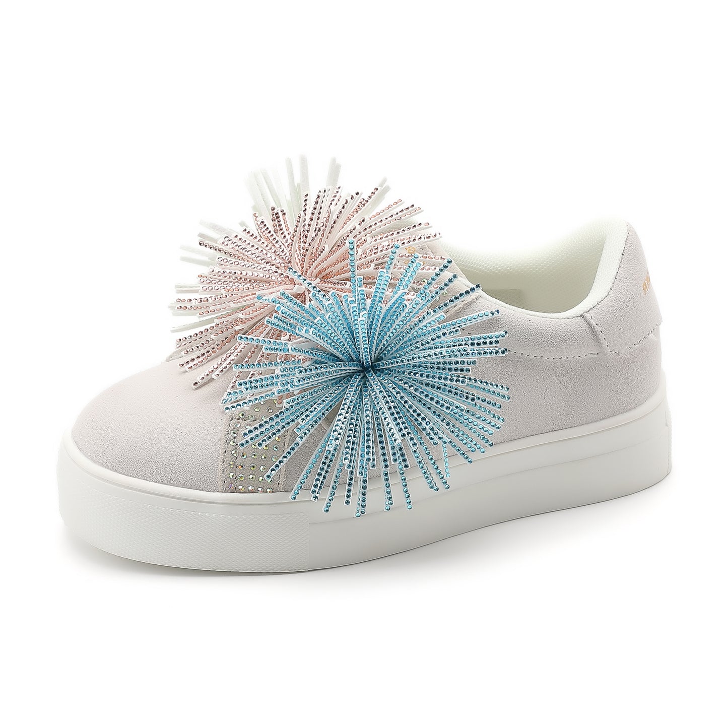 Laney Fringe Sneaker - Big Kid White