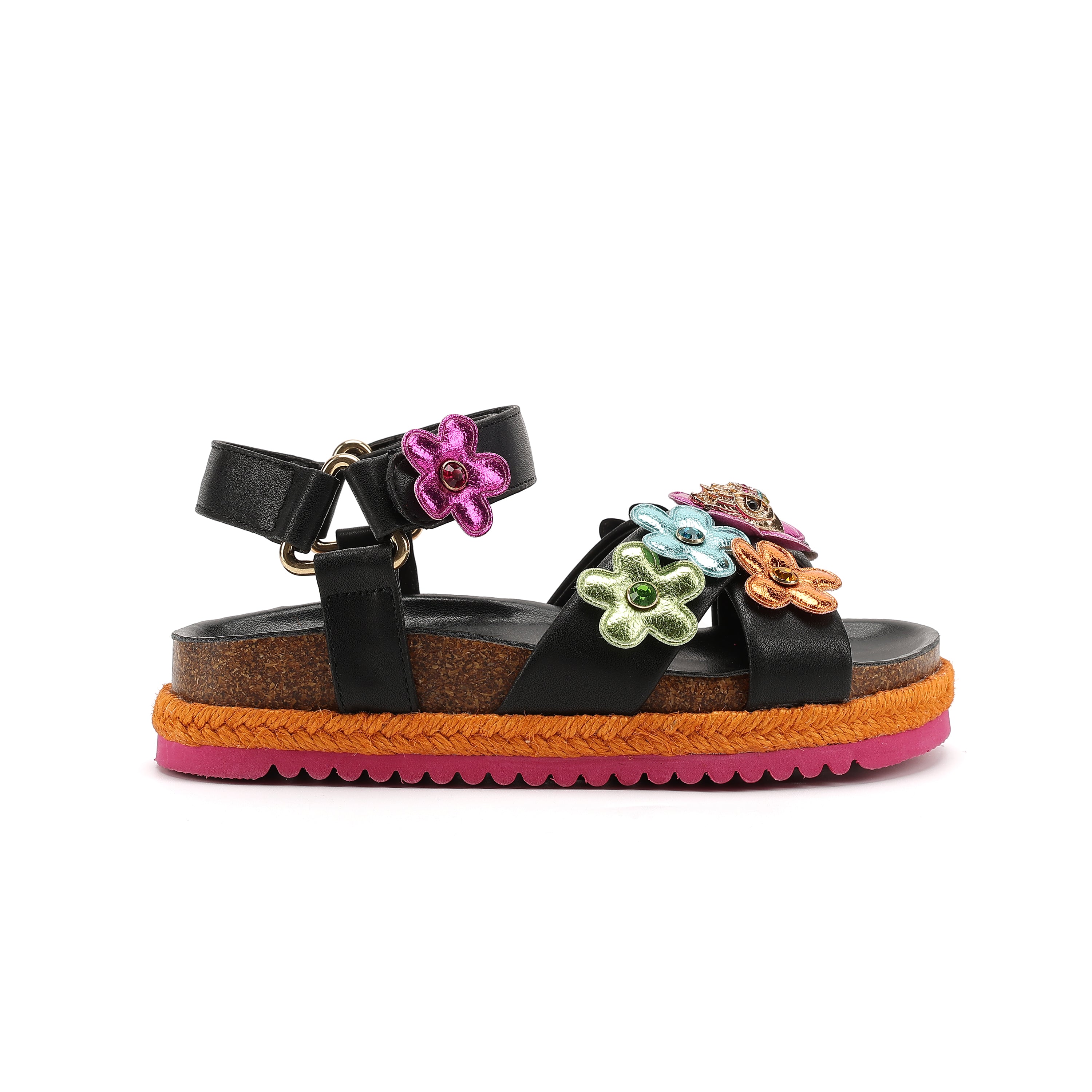 Kurt Geiger Mini Kensington Flower Sandal | Big Kid's | Stride Rite