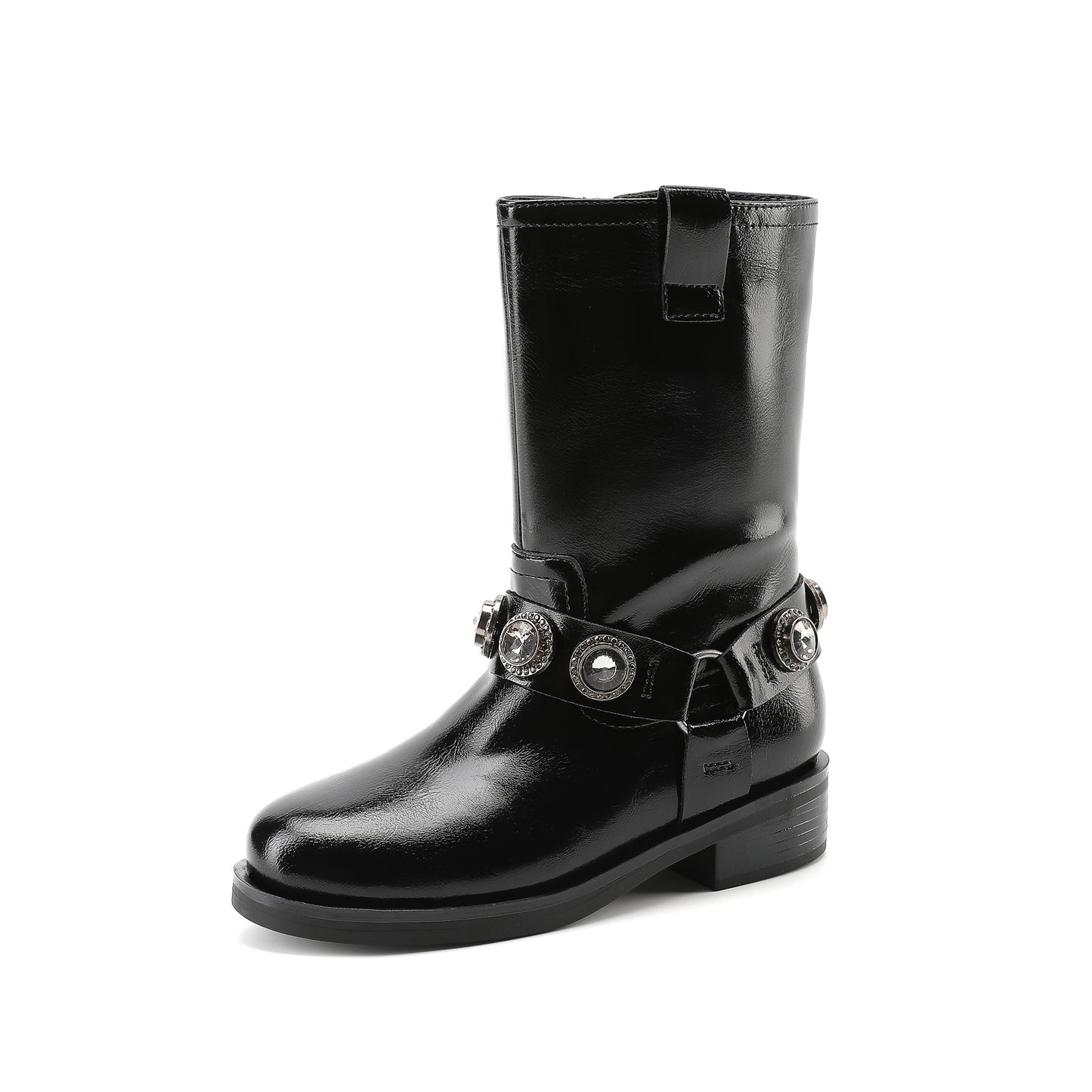 Octavia Pull On Boot - Big Kid Black/Smoke
