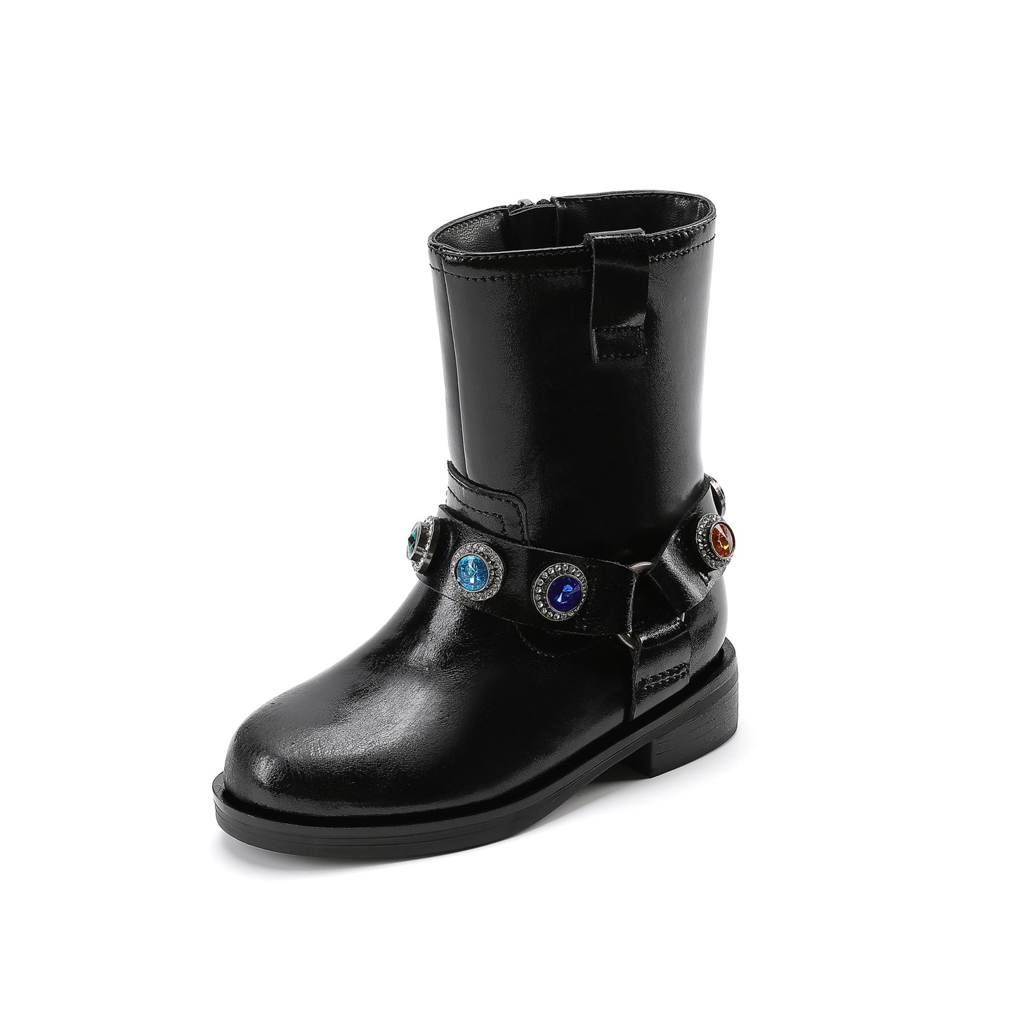 Octavia Pull On Boot - Little Kid Black Multi