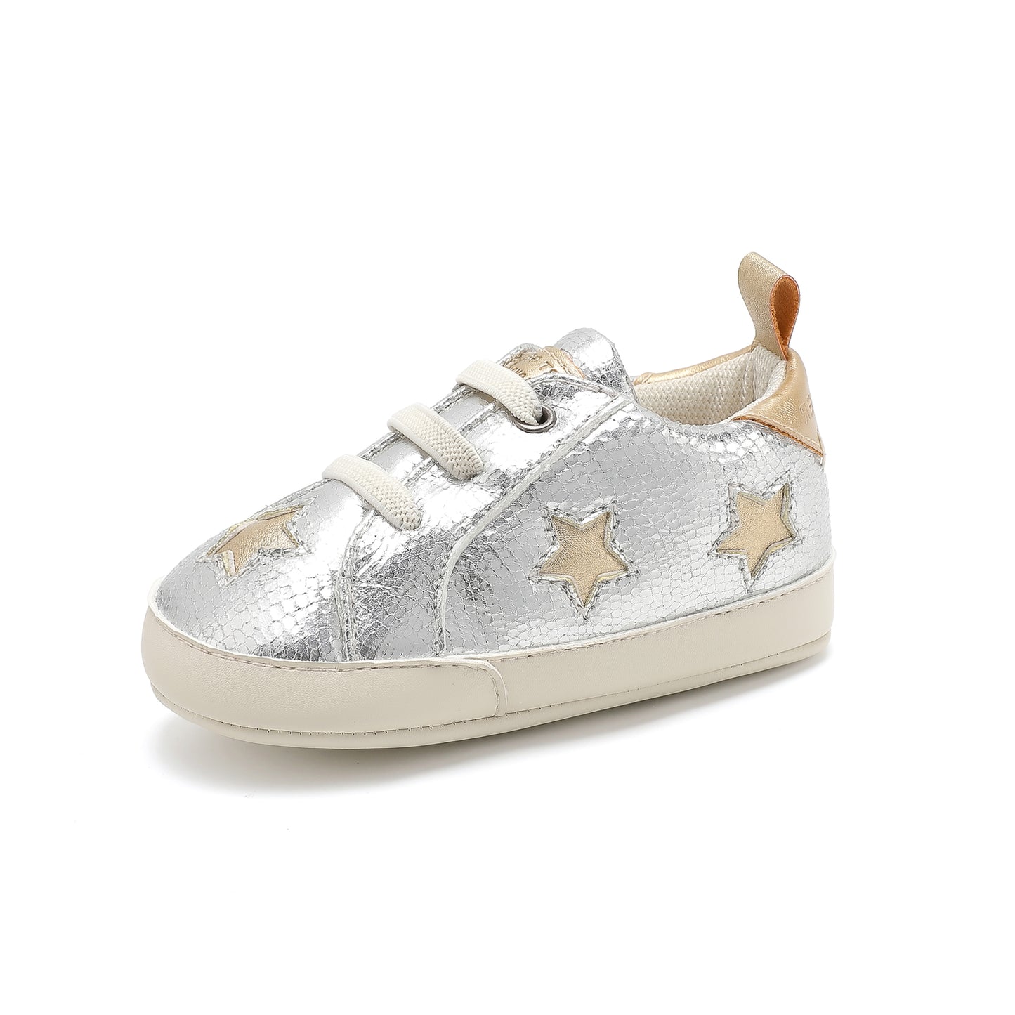 Baby Lane Star Sneaker - Little Kid Silver/Gold