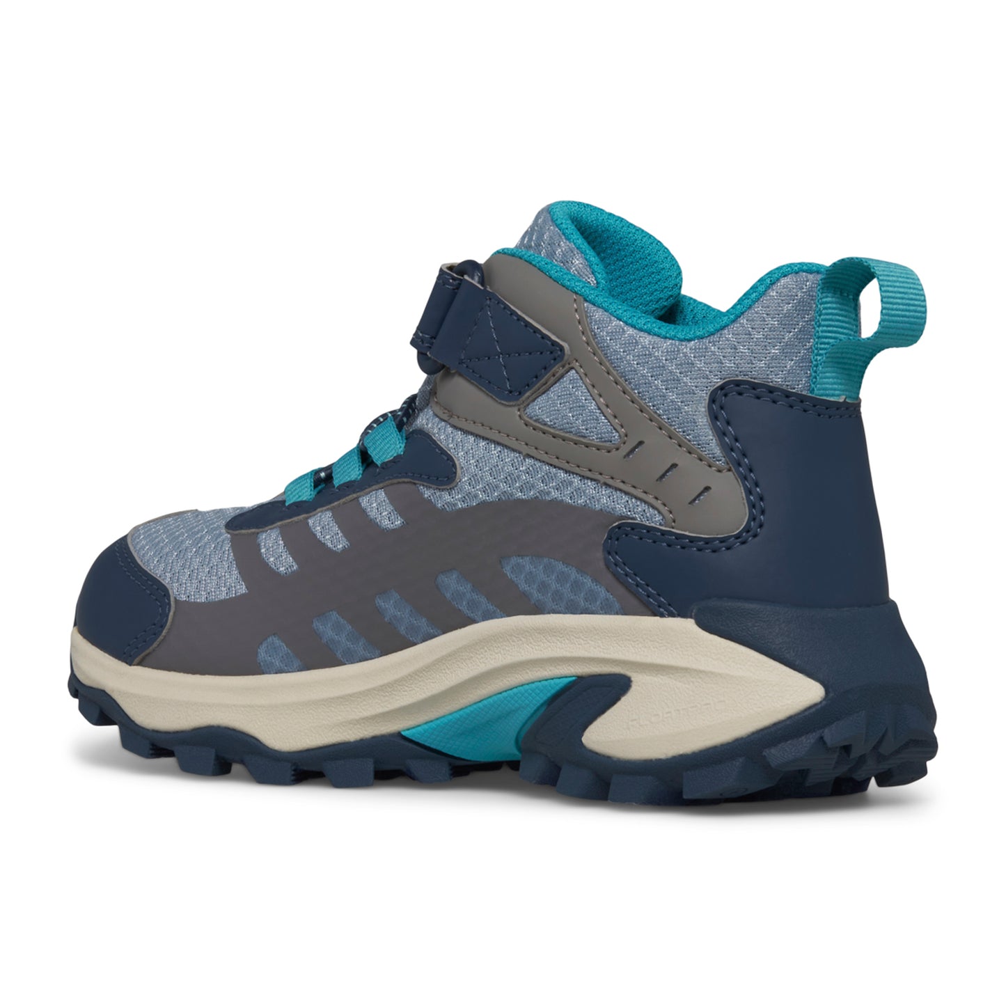 Moab Speed 2 Mid A/C Waterproof Hiker - Big Kid Stone/Blue/Turq