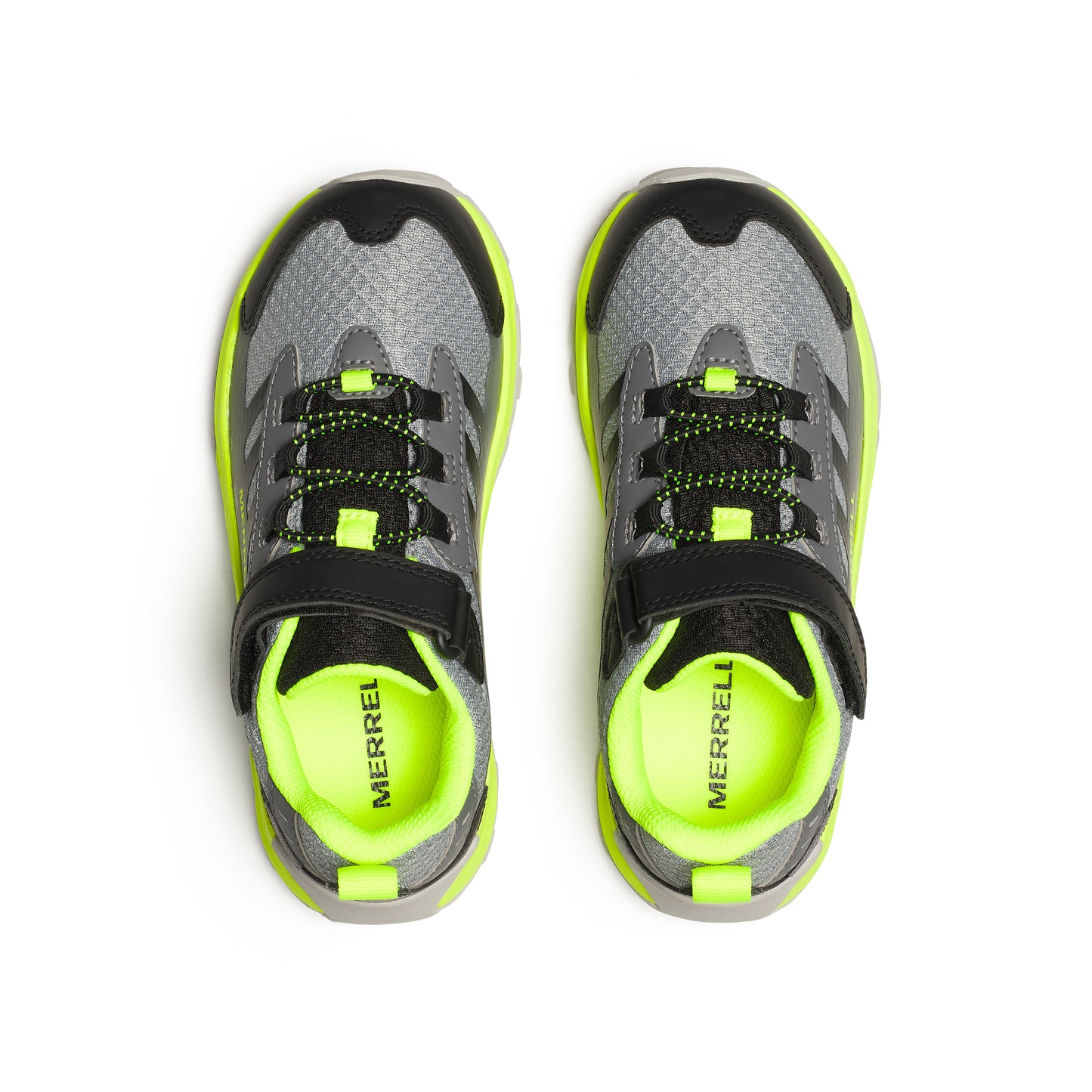 Moab Speed 2 Low A/C Waterproof Sneaker - Big Kid Grey/Black/Citron