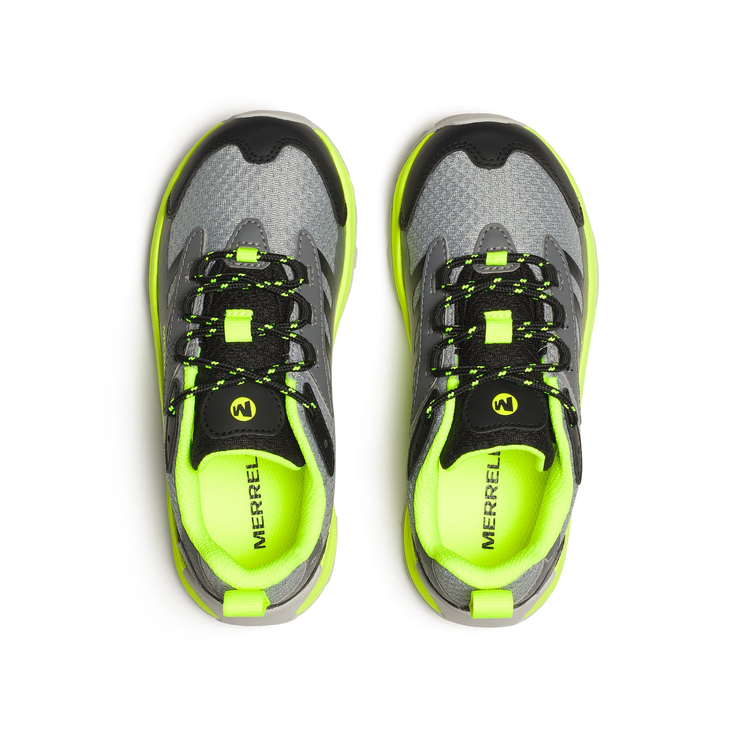 Moab Speed 2 Low Waterproof Sneaker - Big Kid Grey/Black/Citron