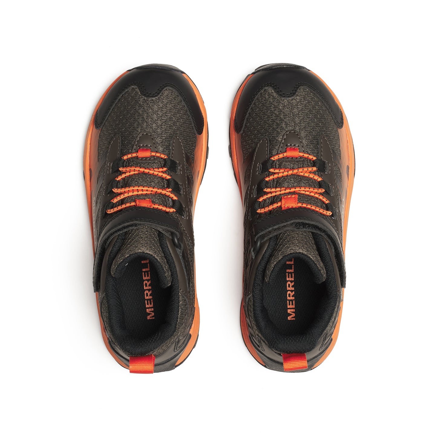 Moab Speed 2 Mid A/C Waterproof Hiker - Big Kid Gunsmoke/Orange