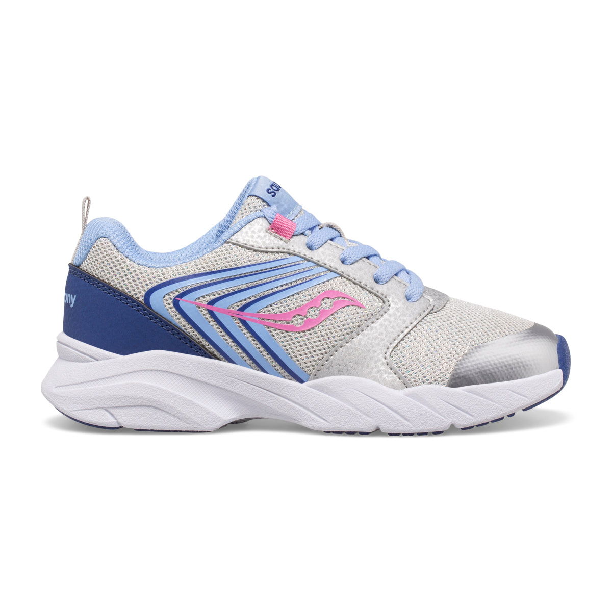 Wind FST LTT Sneaker - Big Kid Silver/Blue/Pink