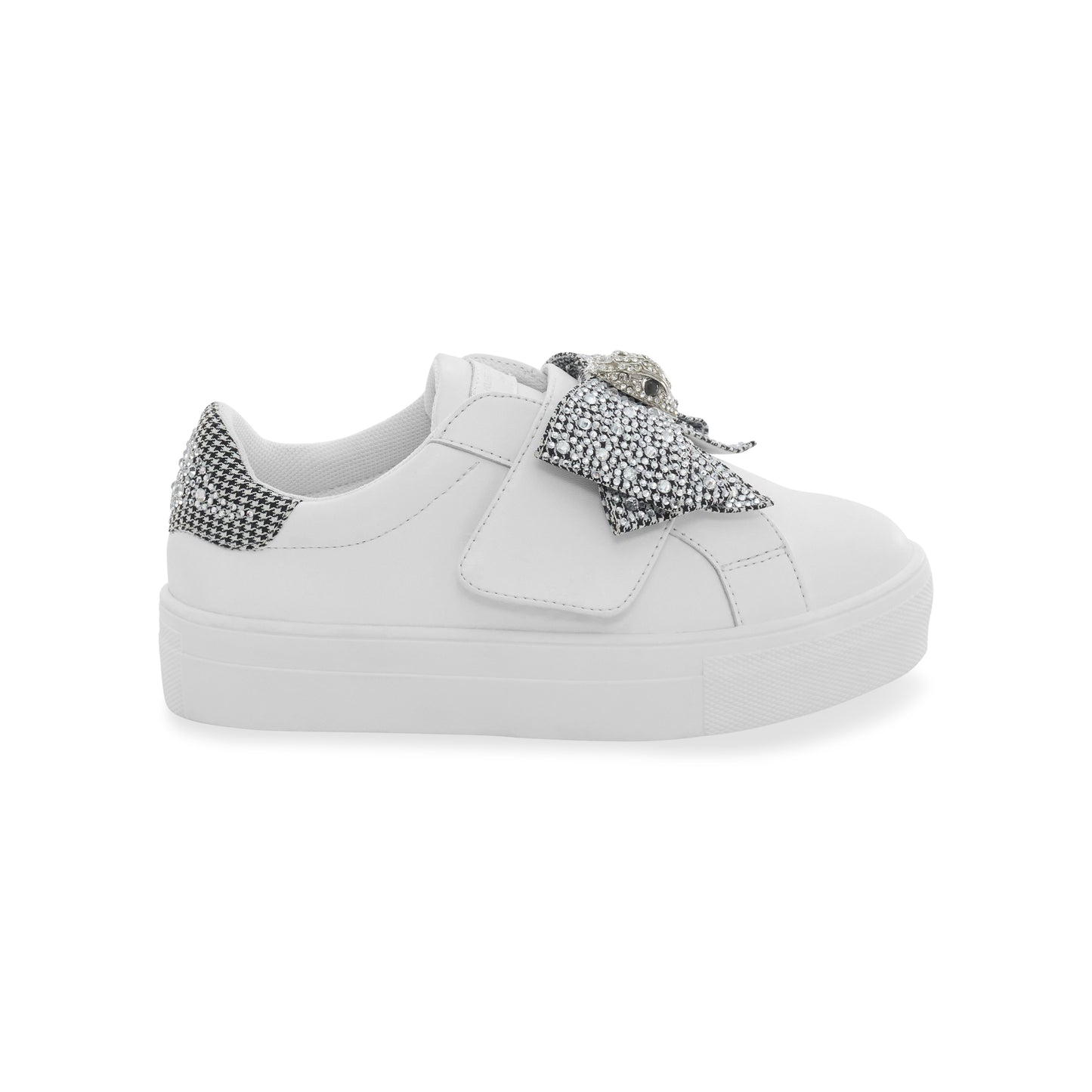 Mini Laney Bow Sneaker - Big Kid White