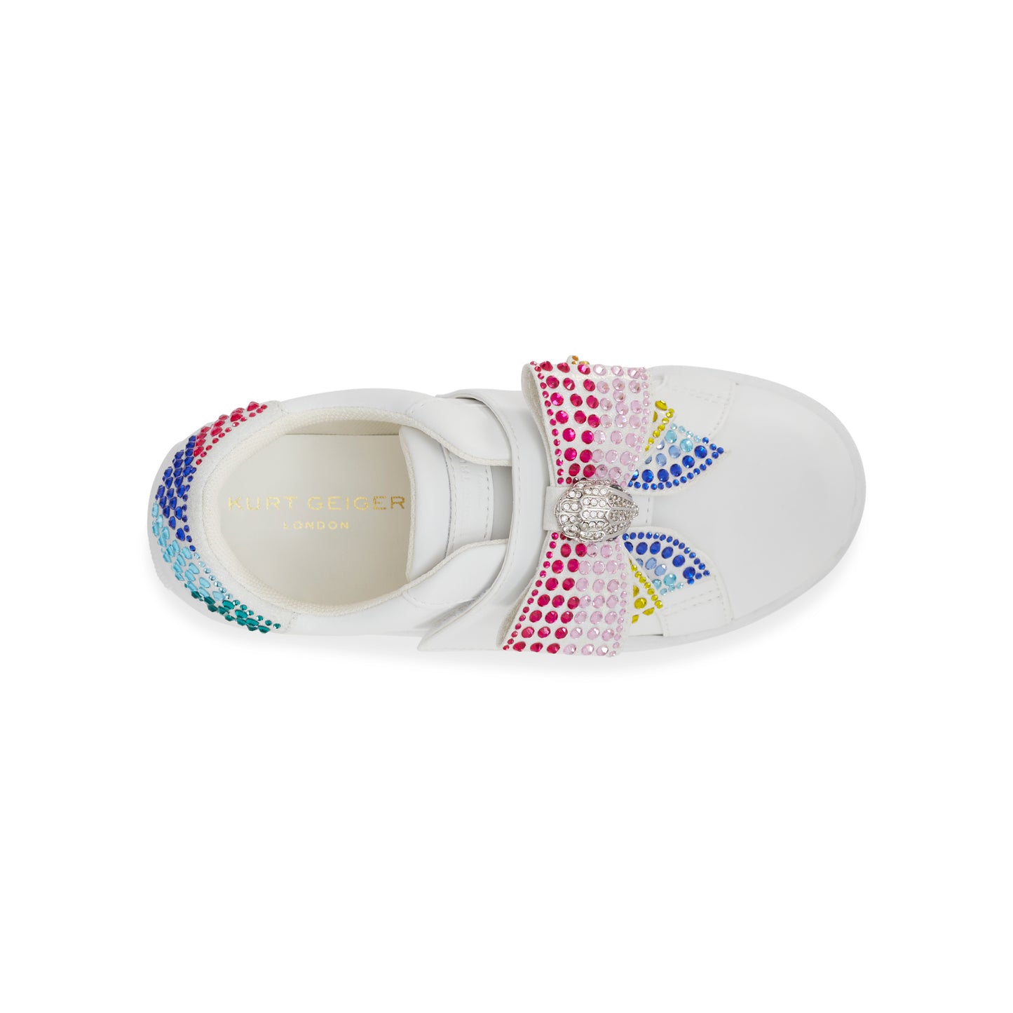 Mini Laney Bow Sneaker - Big Kid White Multi