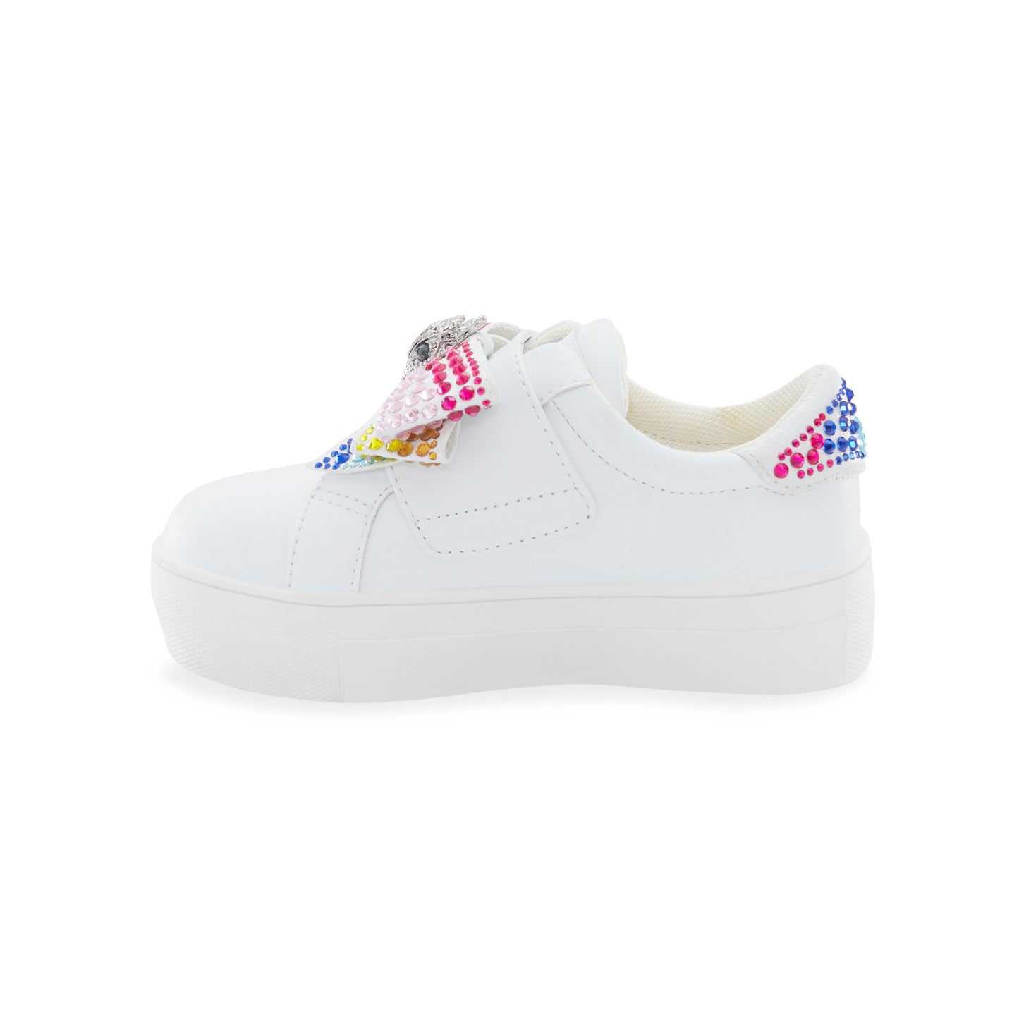 Mini Laney Bow Sneaker - Big Kid White Multi