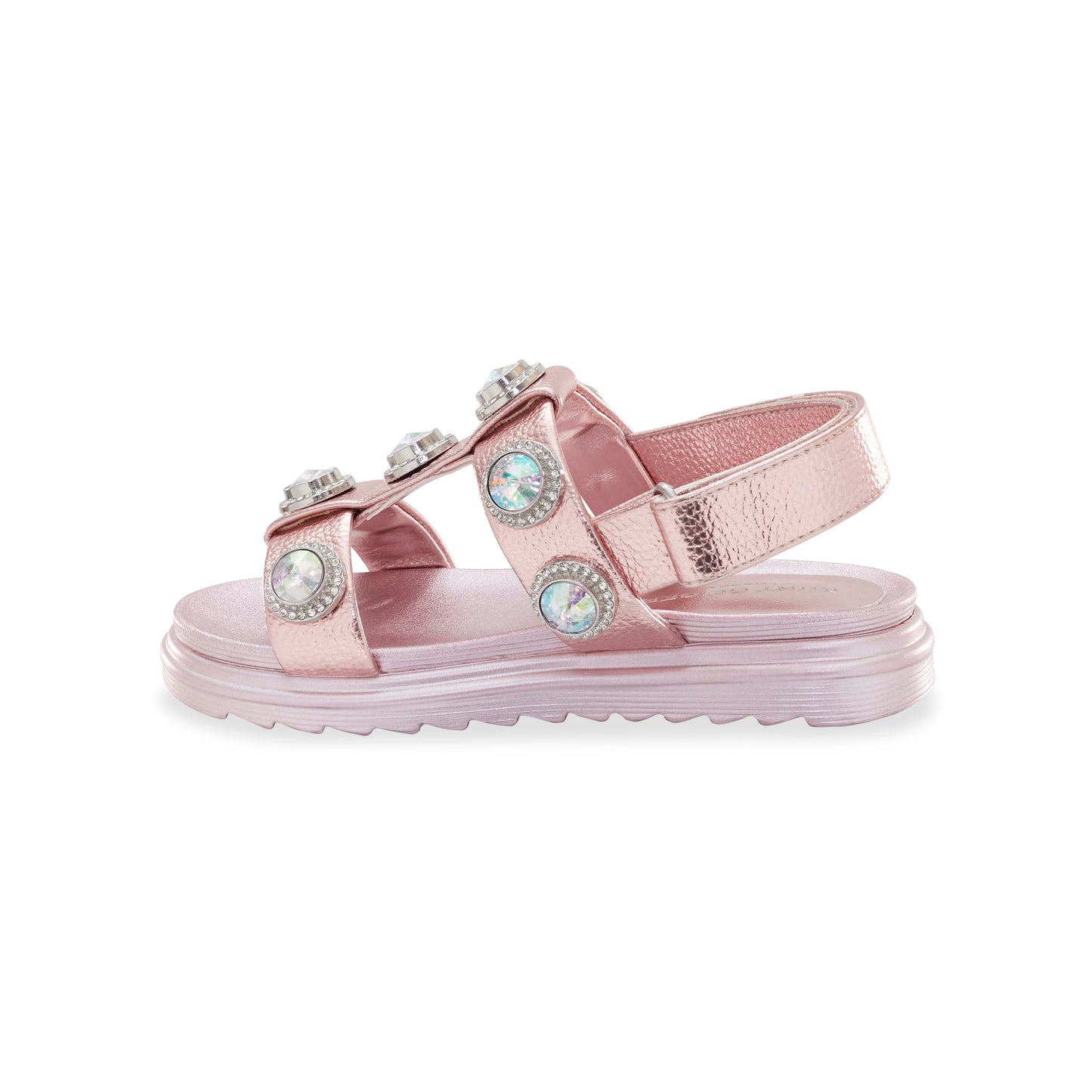 Mini Orson Crystal Sandal - Big Kid Pink