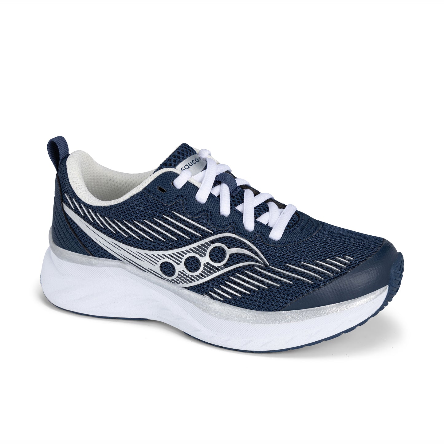 Cadence Sneaker - Big Kid Navy Silver