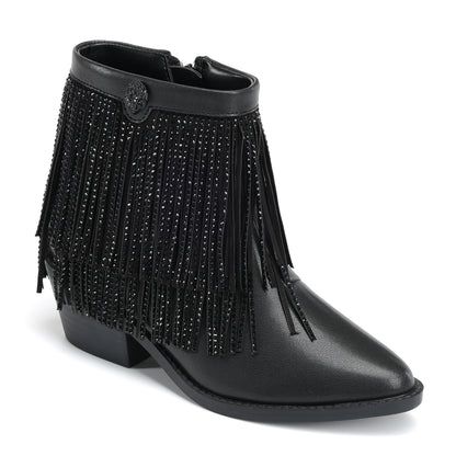 Fringe Boot - Big Kids Black