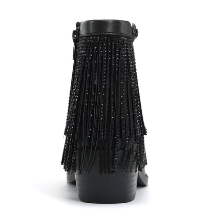 Fringe Boot - Big Kids Black