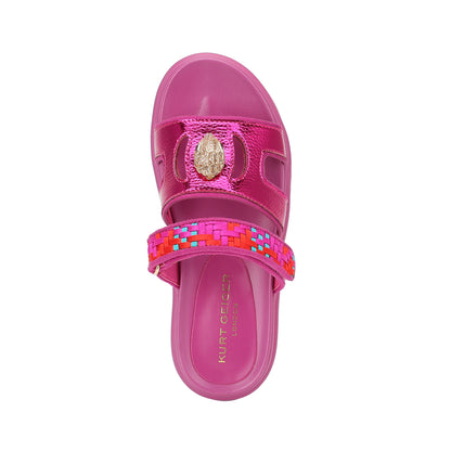 Kensington Cutout Mule Sandal  - Big Kid Purple Red