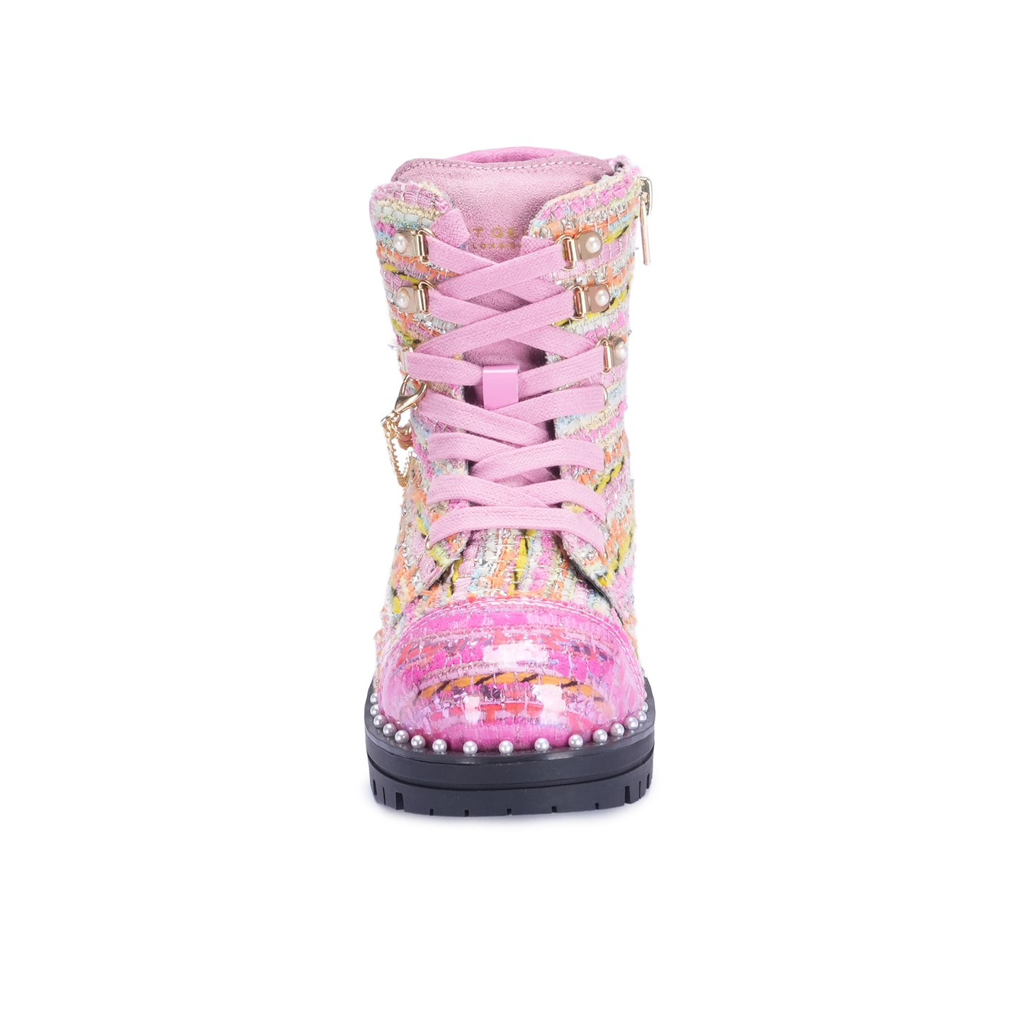 Mini Chelsea Combat Boot - Big Kids Pink Multi