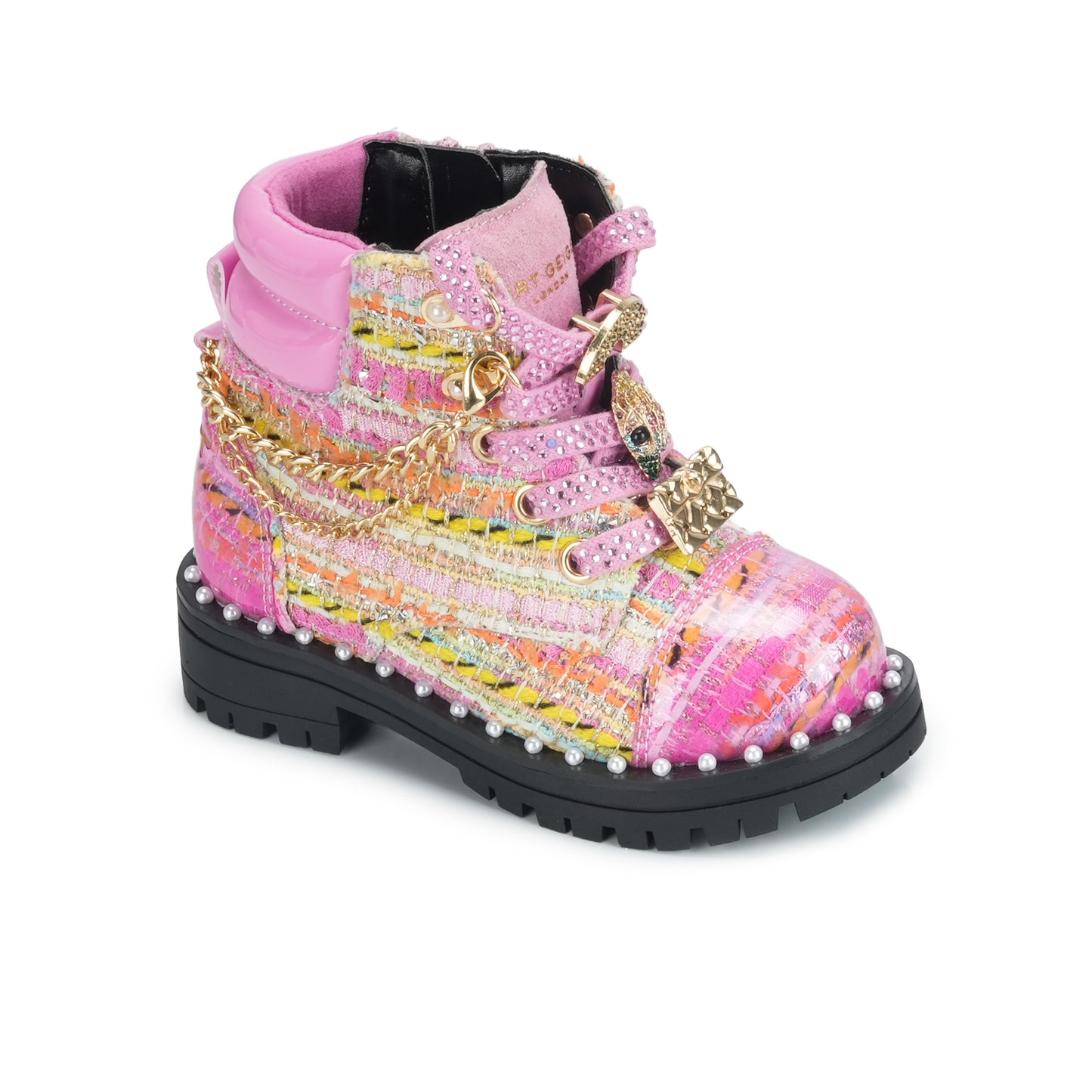 Mini Chelsea Combat Boot - Little Kids Pink Multi