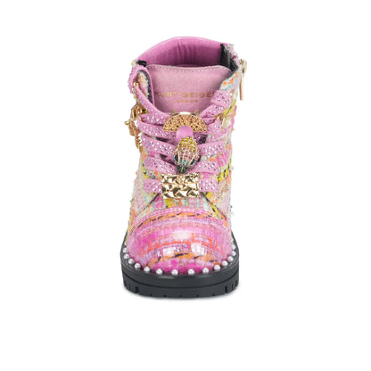 Mini Chelsea Combat Boot - Little Kids Pink Multi