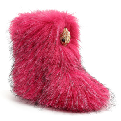 Mini Kensington Slipper Boot - Big Kids Pink