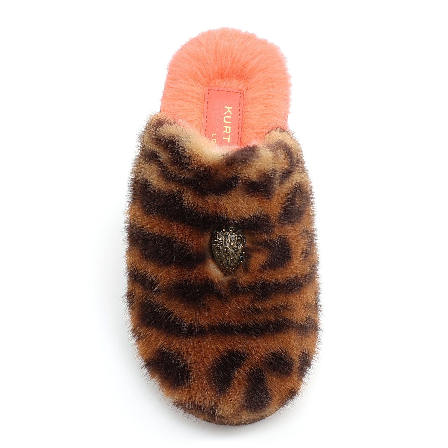 Mini Kensington Slipper - Big Kids Orange Leopard
