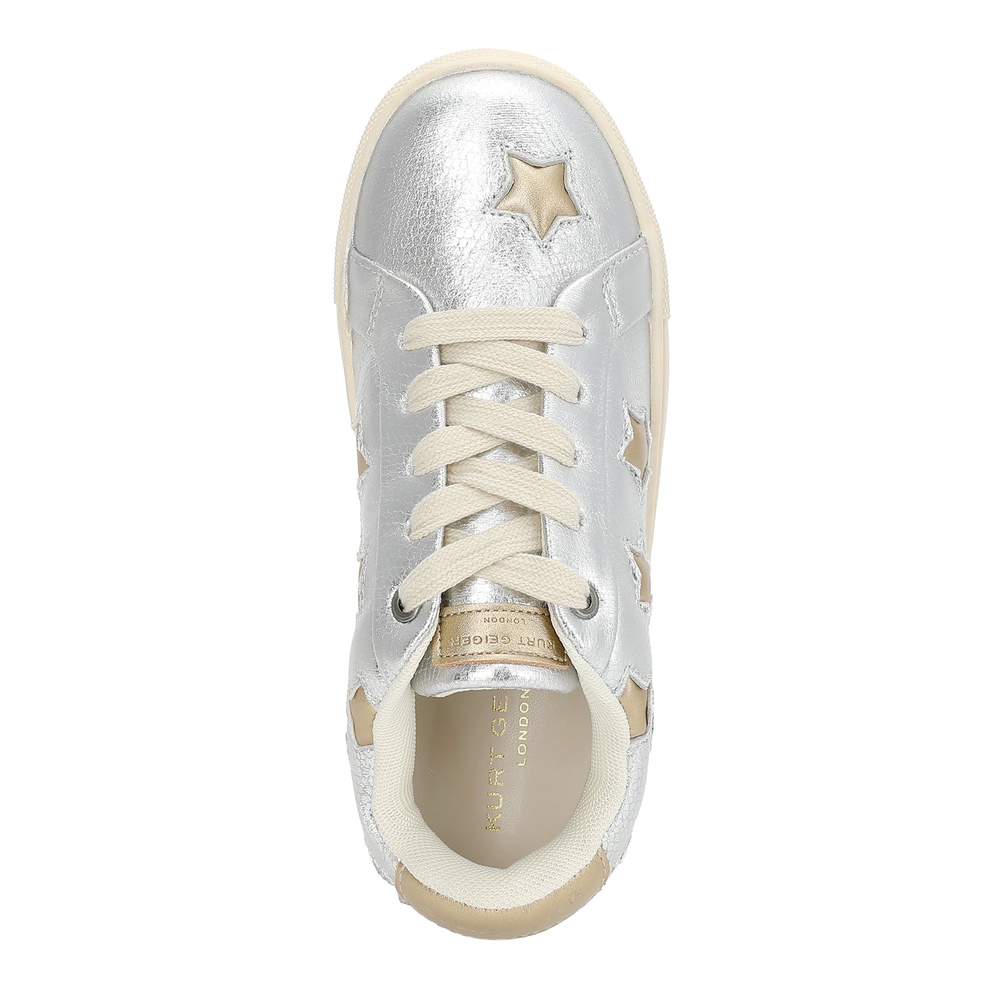Mini Lane Star Sneaker  - Little Kid Silver Gold