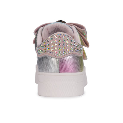 Mini Laney Bow Sneaker - Big Kid Pink Iridescent