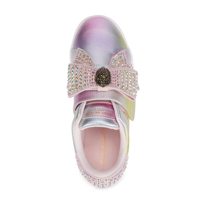 Mini Laney Bow Sneaker - Big Kid Pink Iridescent
