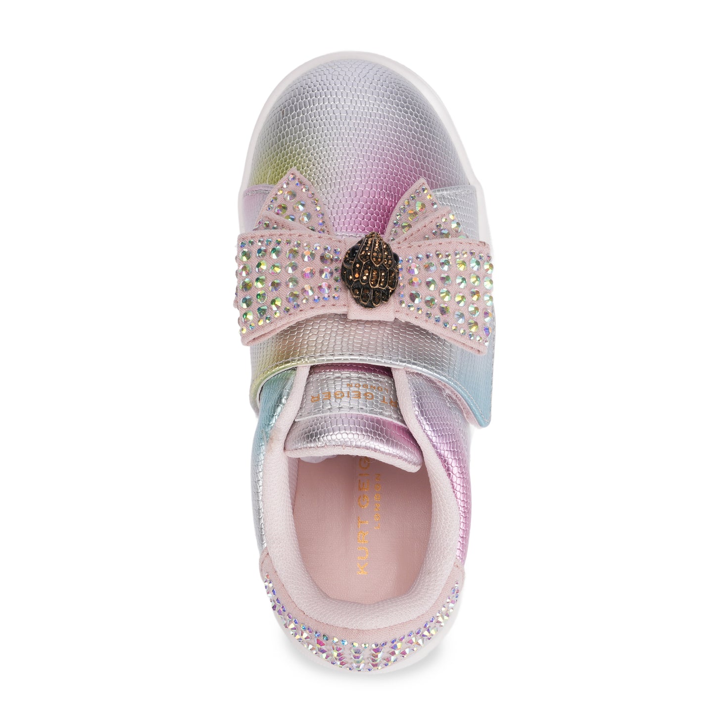 Mini Laney Bow Sneaker - Little Kid Pink Iridescent