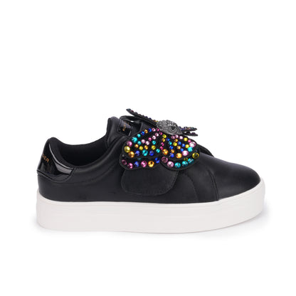 Mini Laney Butterfly Sneaker - Big Kid Black