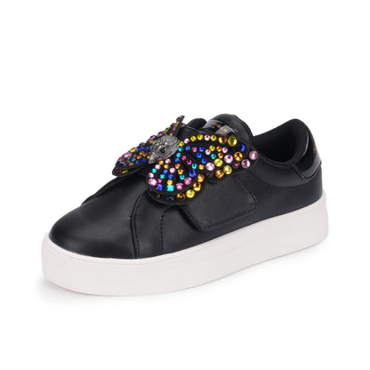 Mini Laney Butterfly Sneaker - Big Kid Black