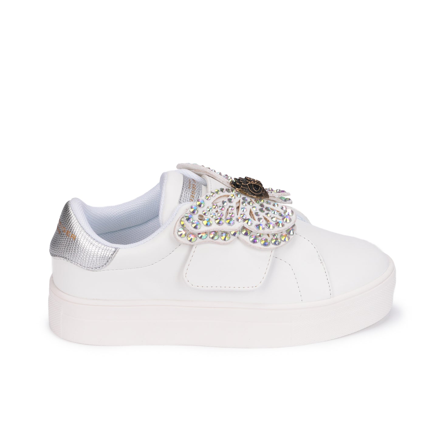Mini Laney Butterfly Sneaker - Big Kid White