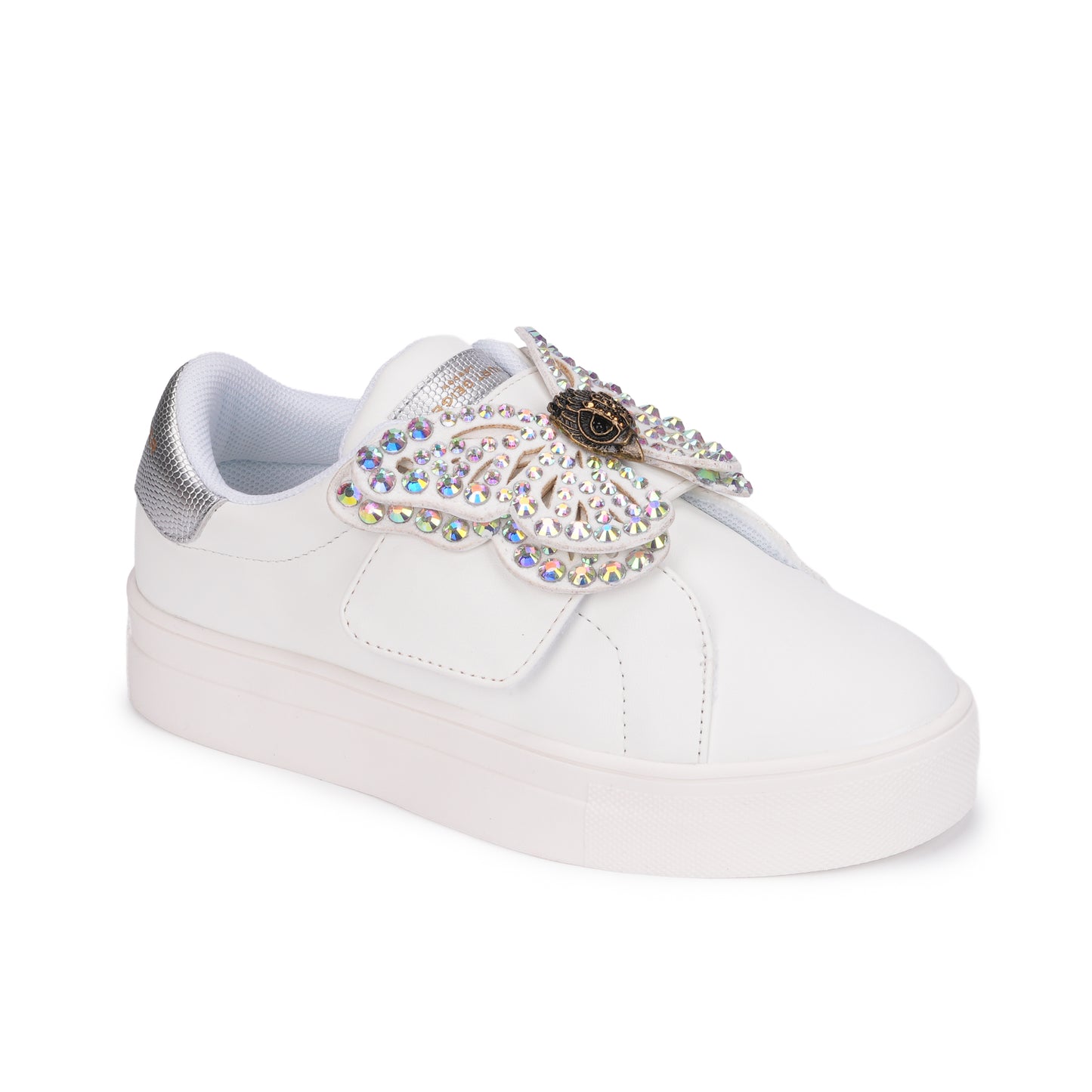 Mini Laney Butterfly Sneaker - Big Kid White