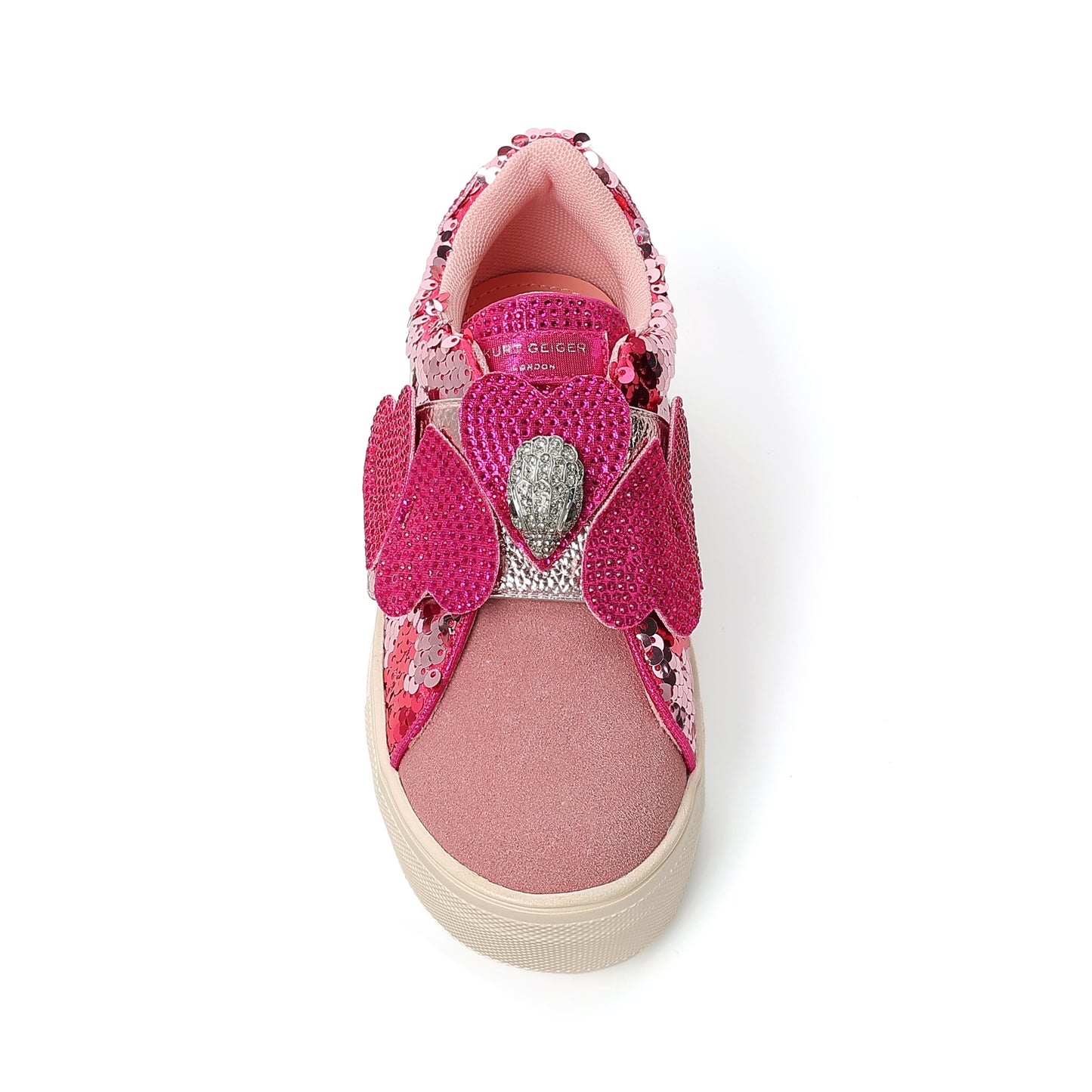 Mini Laney Heart Strap Sneaker - Big Kid Pink