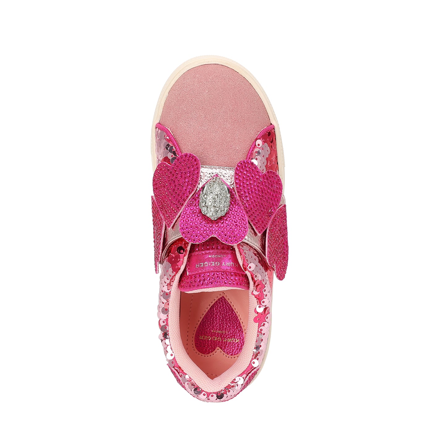 Mini Laney Heart Strap Sneaker - Big Kid Pink