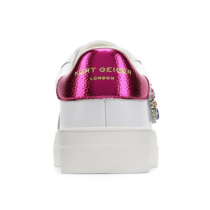 Mini Laney Love Heart Sneaker  - Big Kid White