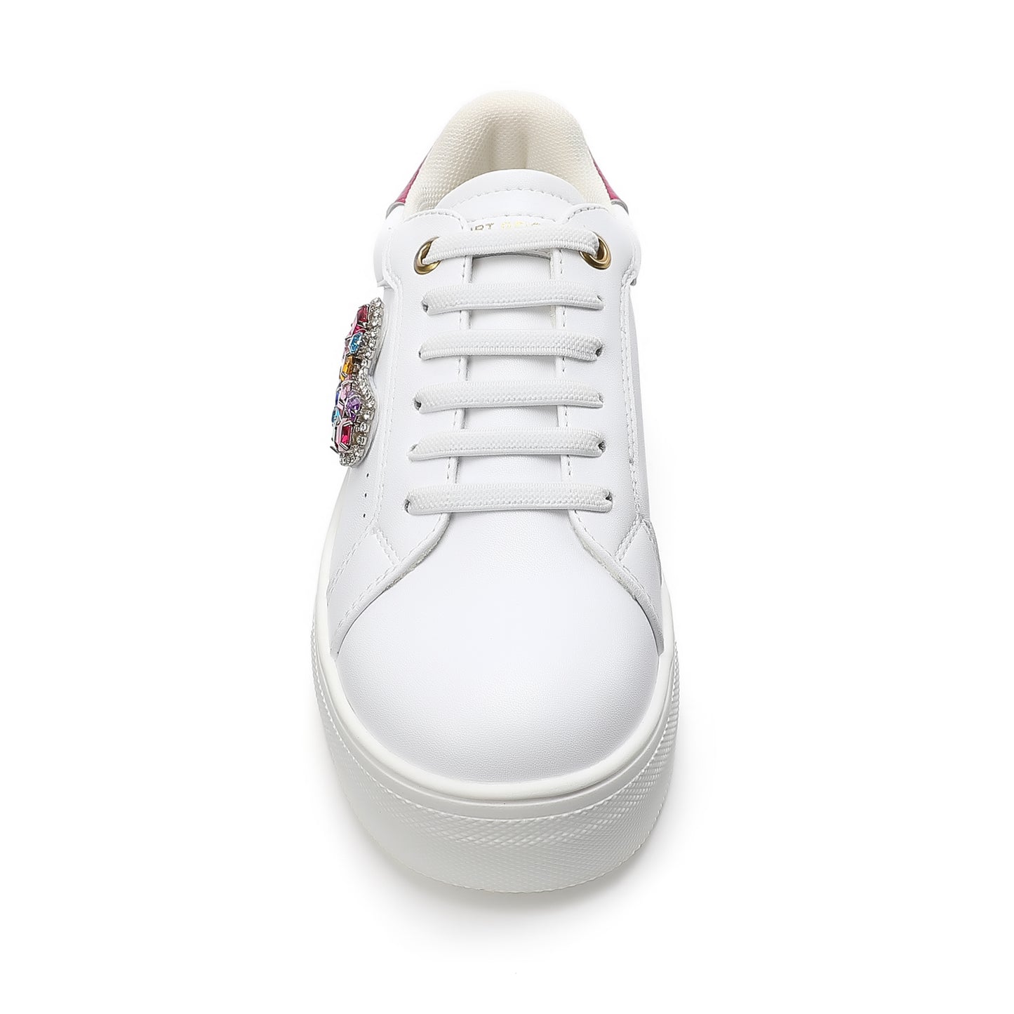 Mini Laney Love Heart Sneaker  - Big Kid White
