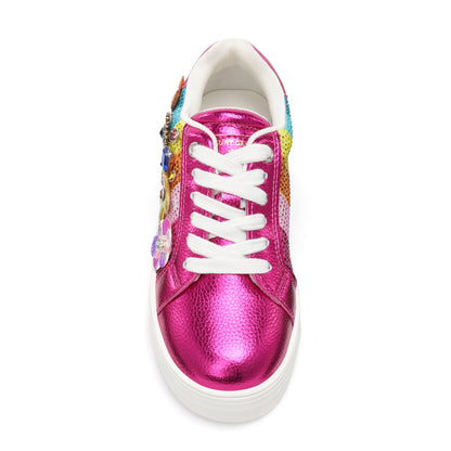 Mini Laney Tutti Frutti Sneaker - Big Kid Fuchsia Multi