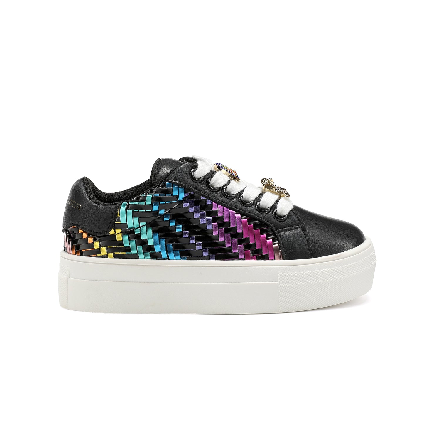 Mini Laney Weave Sneaker  - Little Kid Black Multi