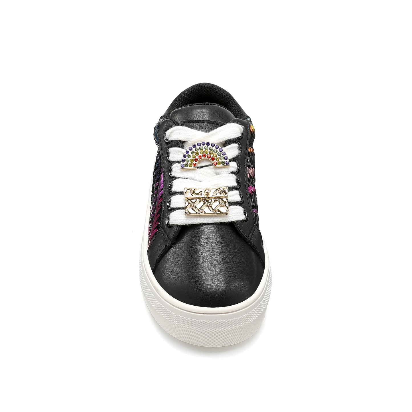 Mini Laney Weave Sneaker  - Little Kid Black Multi