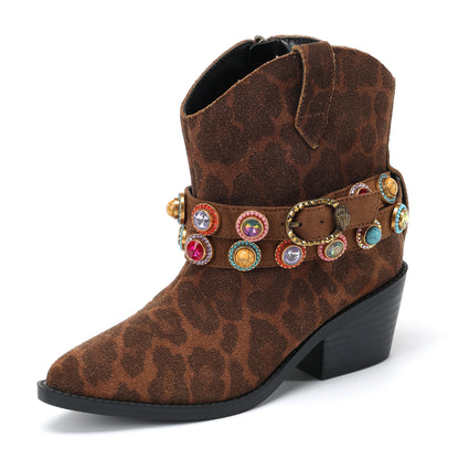 Mini Mayfair Western Boot - Big Kids Brown