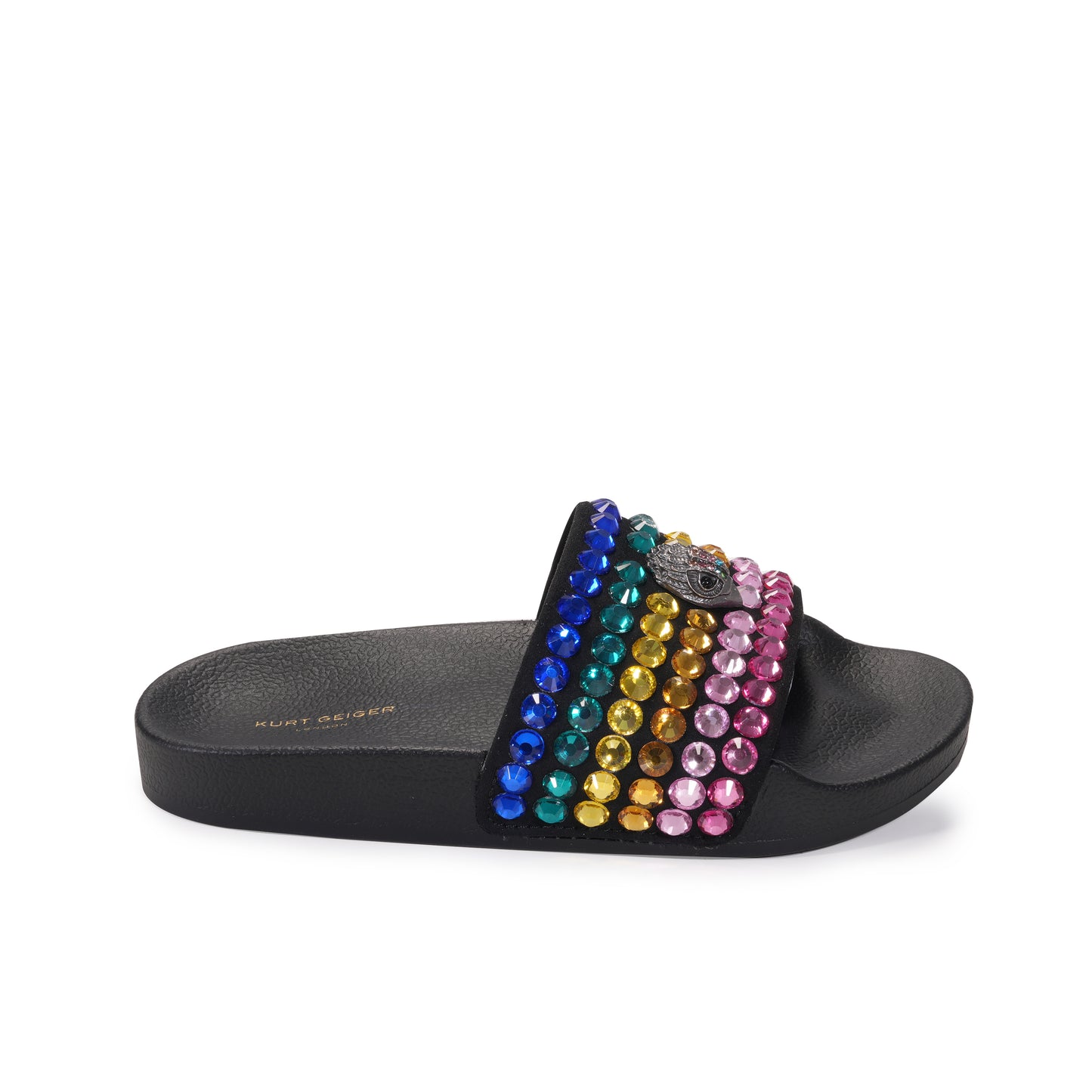 Mini Meena Eagle Sandal - Big Kid Black Rainbow
