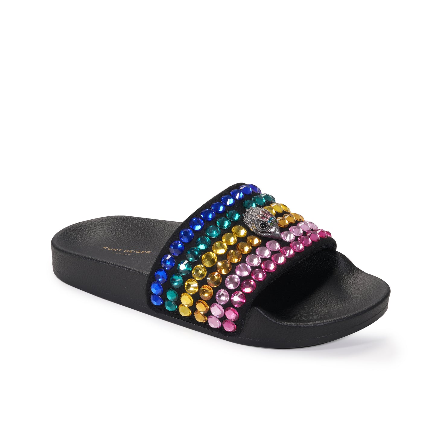 Mini Meena Eagle Sandal - Big Kid Black Rainbow