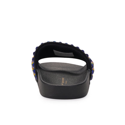 Mini Meena Eagle Sandal - Big Kid Black Rainbow