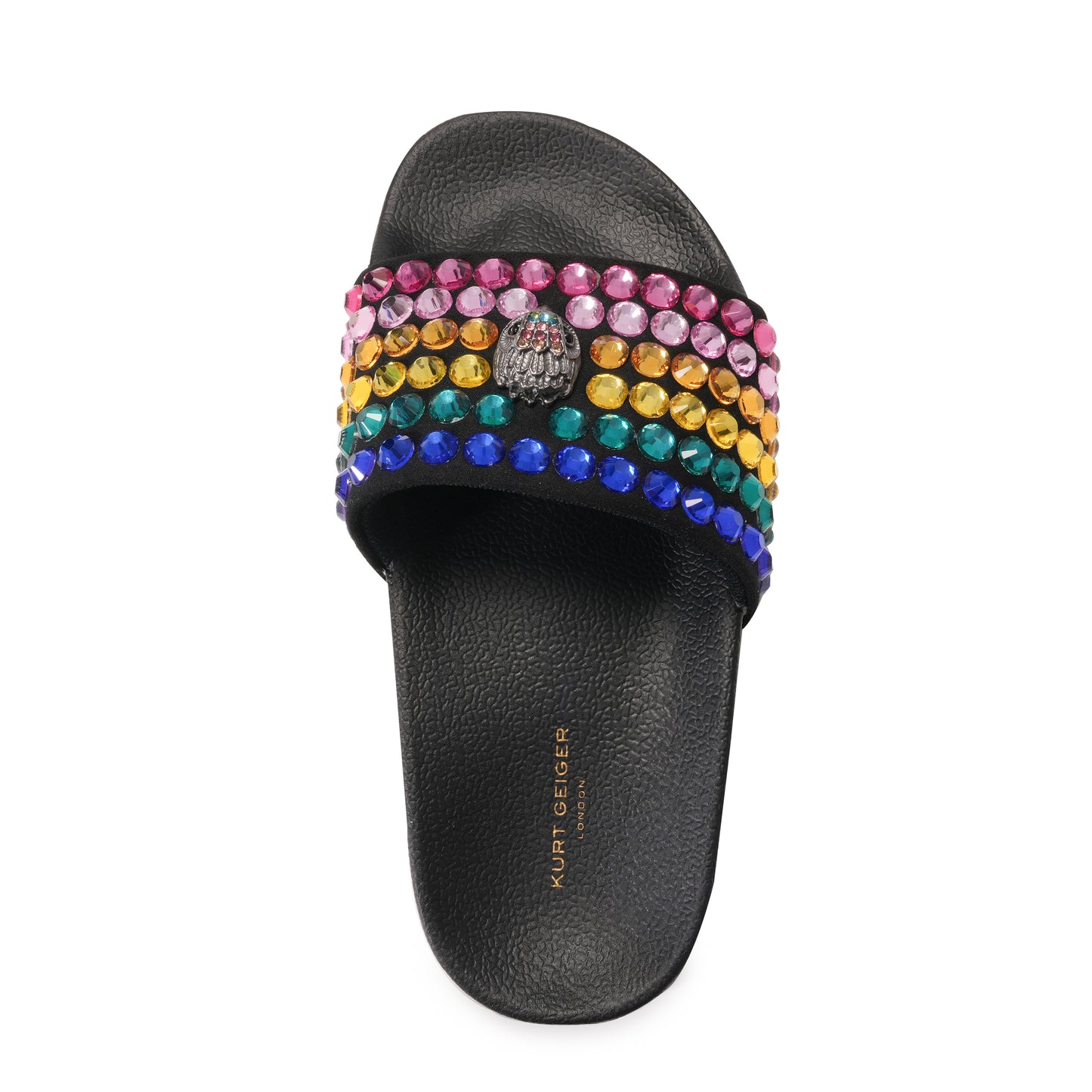 Mini Meena Eagle Sandal - Big Kid Black Rainbow