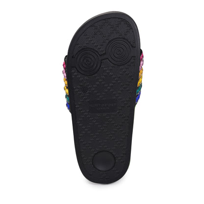 Mini Meena Eagle Sandal - Big Kid Black Rainbow