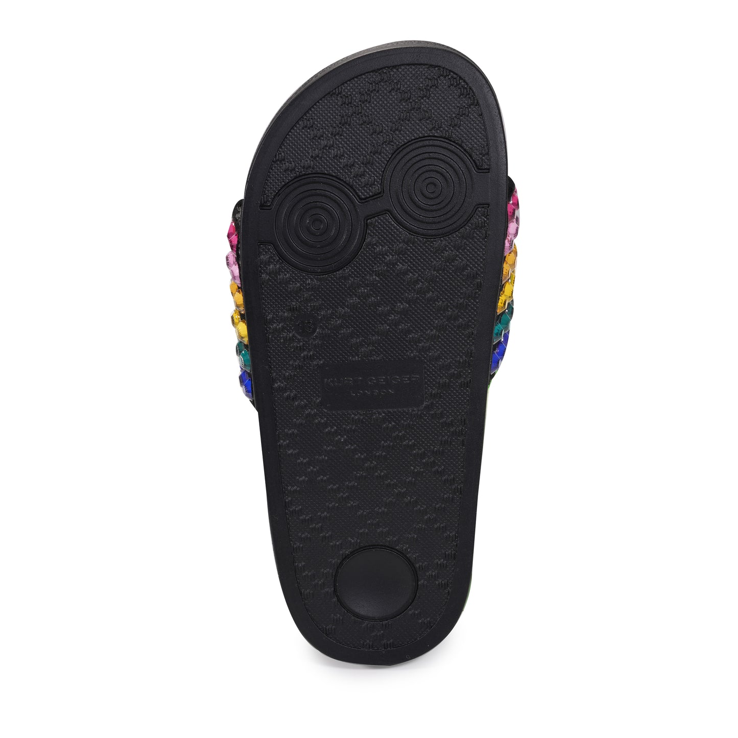 Mini Meena Eagle Sandal - Big Kid Black Rainbow
