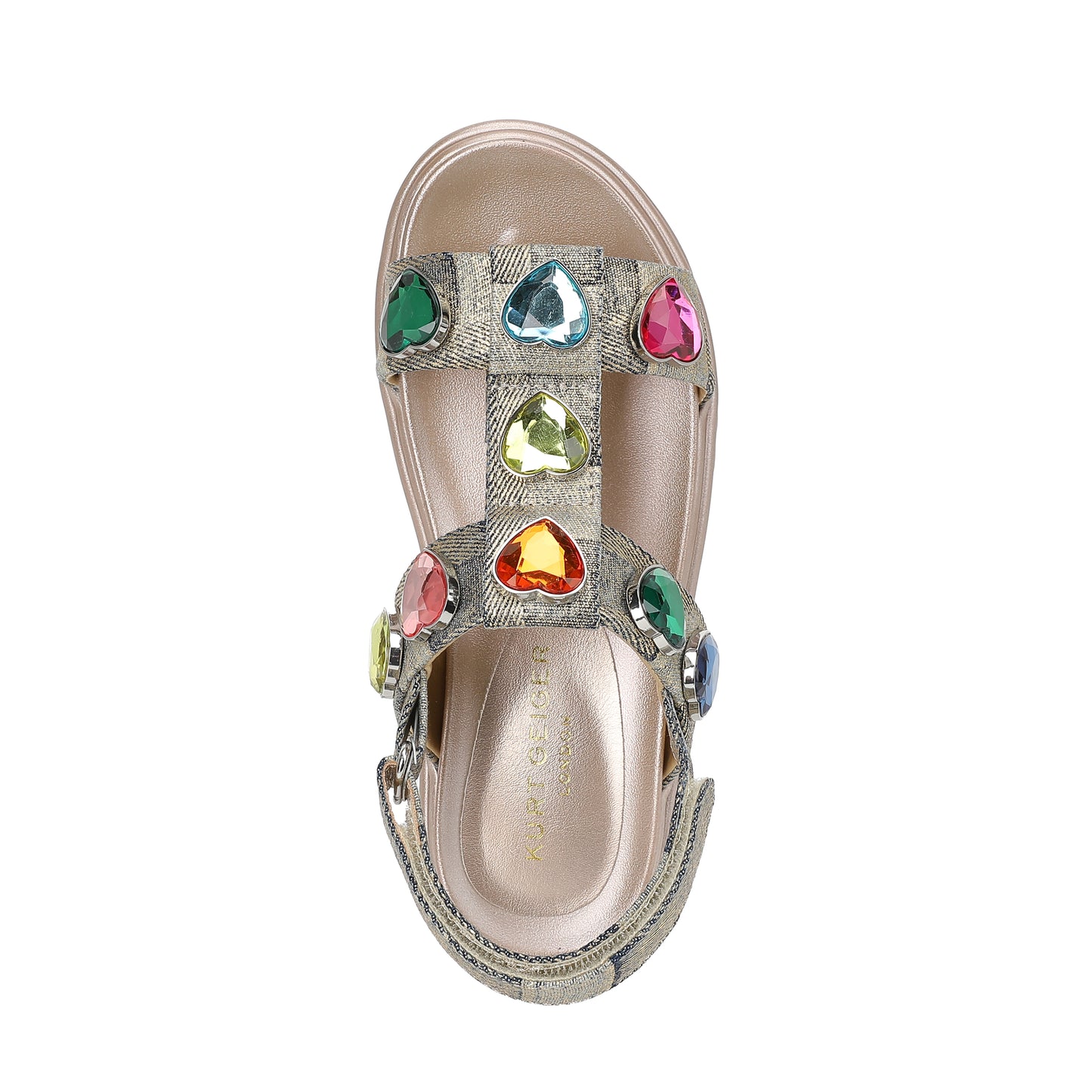 Mini Orson Hearts Sandal  - Big Kid Gold