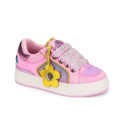 Mini Southbank Tag Sneaker - Big Kid Pink Neon