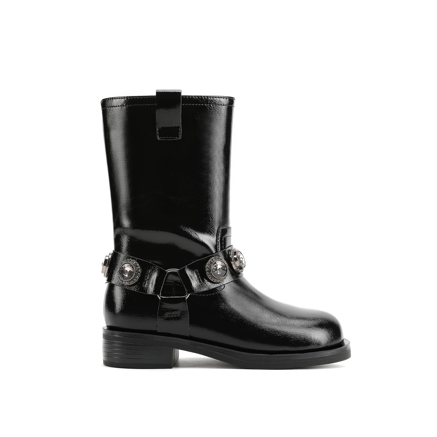 Octavia Pull On Boot - Big Kid Black/Smoke