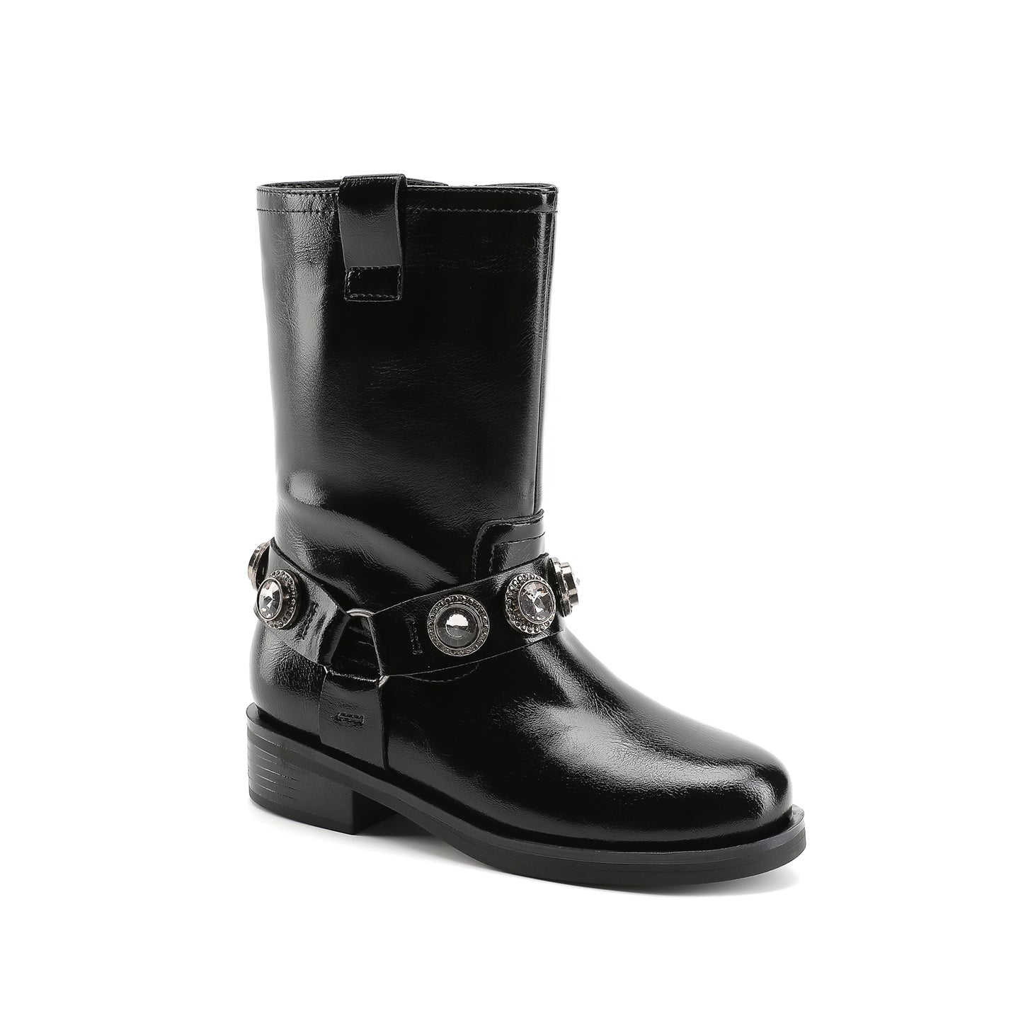 Octavia Pull On Boot - Big Kid Black/Smoke